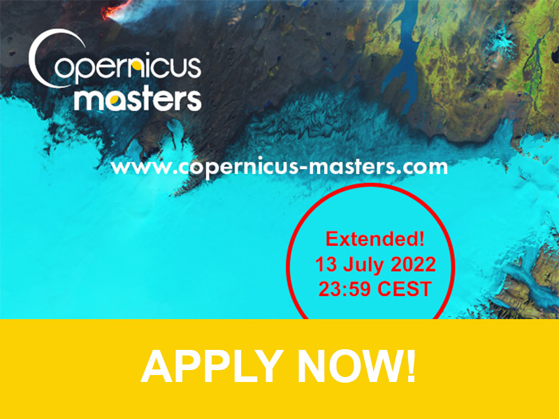 Copernicus Masters 2022 – Submission phase ends soon!