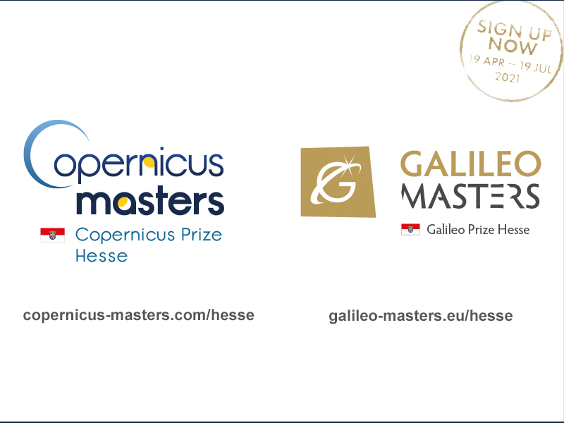 Apply by 21 July for the Copernicus Masters / Galileo Masters!
