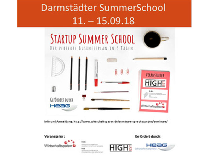 Startup Summer School - Der perfekte Businessplan in 5 Tagen
